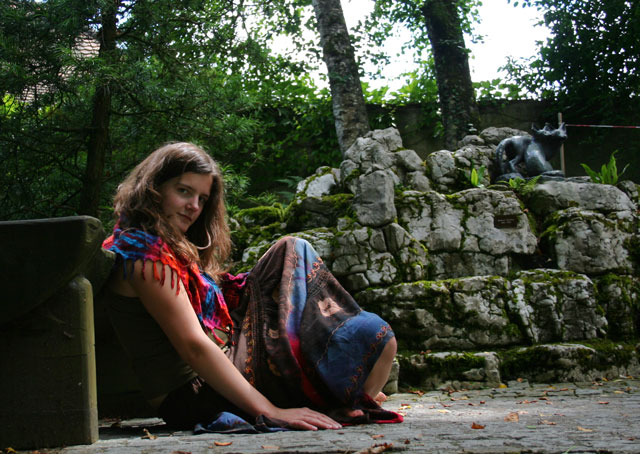 selfportrait in a botanic garden