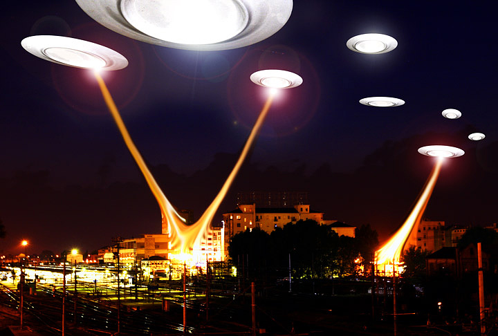 The invasion of the flying saucers