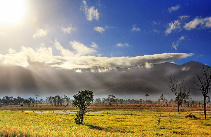 Where the sky meets the land