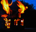 My house burning down