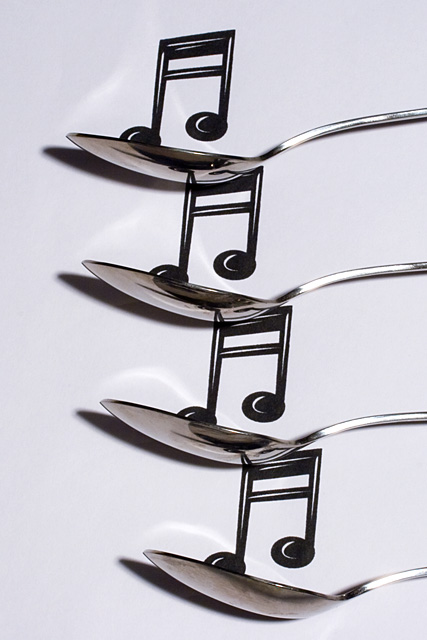 Serving music