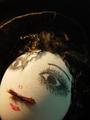 My great grand mother's egg-portrait of Charlie Chaplin