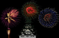 Fireworks over Osaka Castle