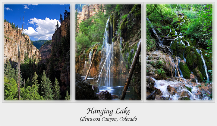 Hanging Lake Triptych