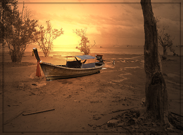 Sunrise Over a Very Low Tide