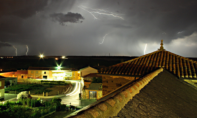 Night view from the bell tower