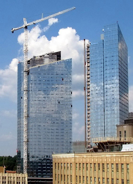 Building to the Clouds with Reflections