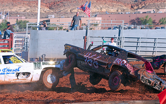 Redneck fender bender.