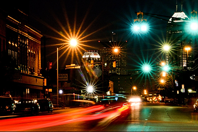 Fountain Square by Night