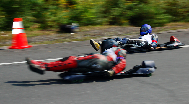 Streetluge in Montreal