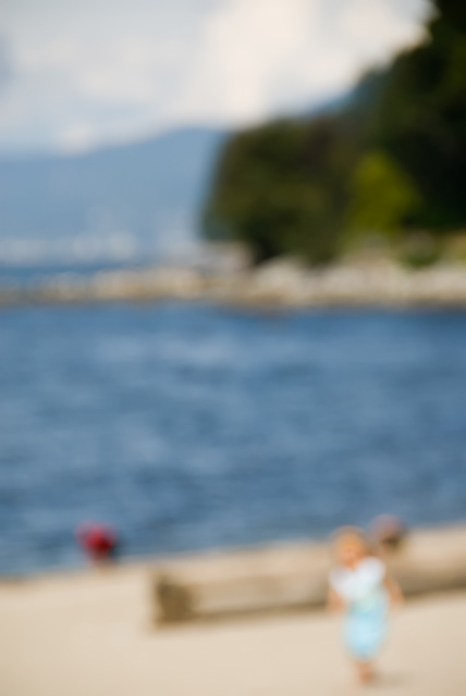 Sur la plage à Vancouver