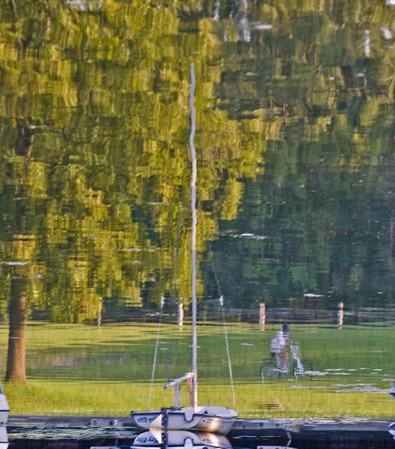 Afternoon Reflections in the Boat Pond