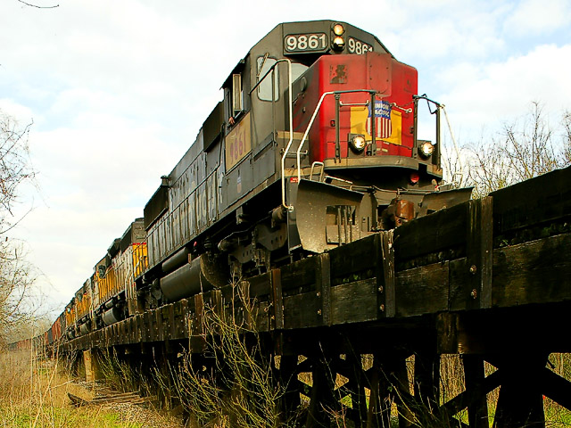 Brazos River Bridge; UP main line-Richmond, TX