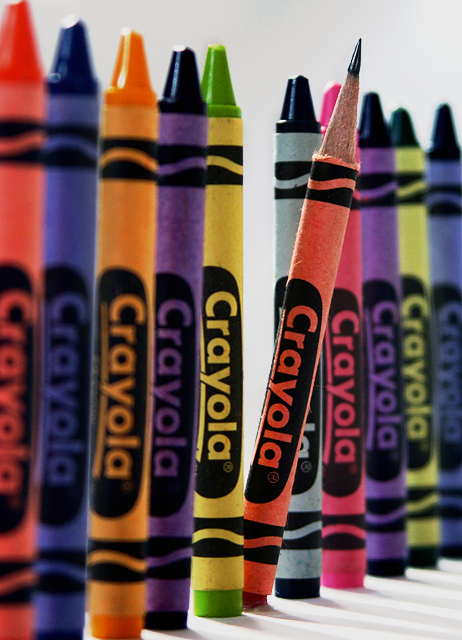 Silly Pencil, Colors are for Crayons - originally by puma