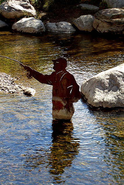 Fishing the Blue River.