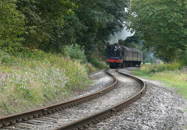 Steaming round the S-bend