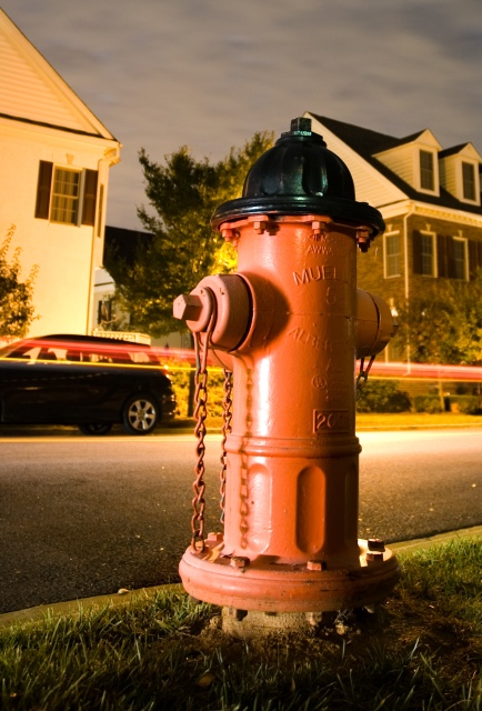 Hydrant in the night