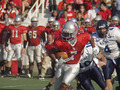 WR Dwayne Eley of Stony Brook eludes would-be tacklers for a big gain of third quarter punt return.