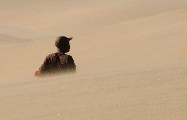 Standing in the oldest desert in the world...