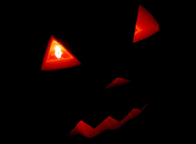 Pumpkin with a glint in its eye