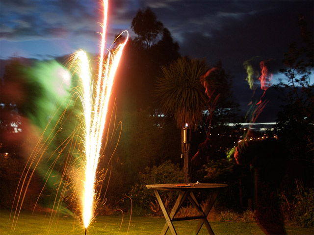 Backyard fireworks