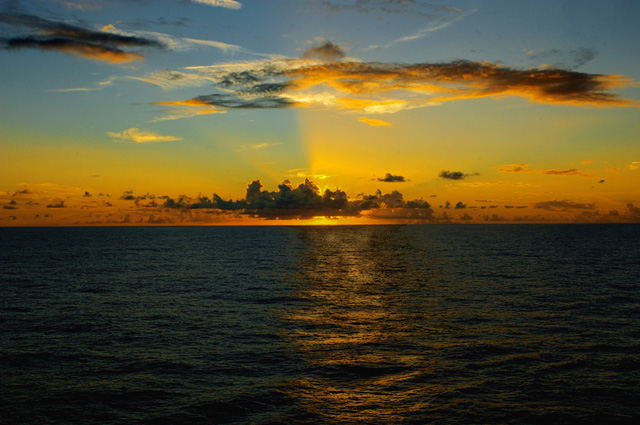 Sunset At Sea