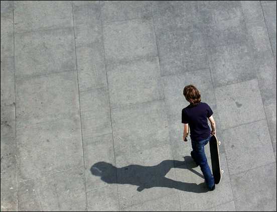 Skater from above