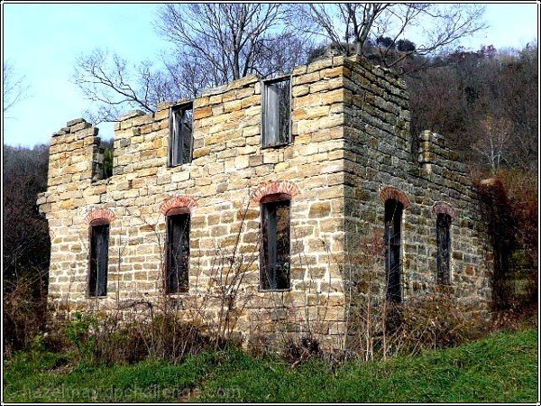 Old Brewery Built Around a Cave Entrance