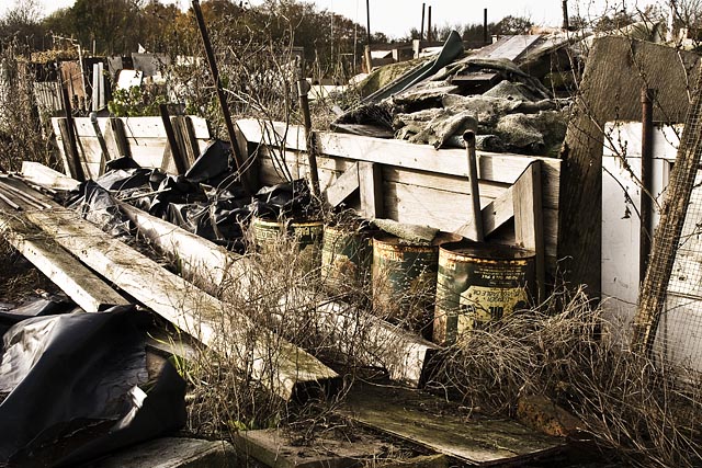 Buried under rubble