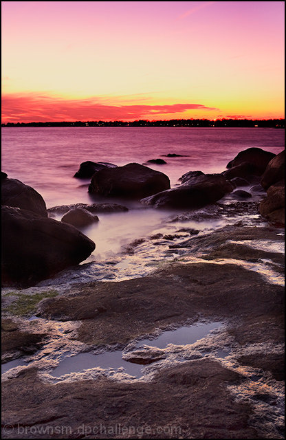 Sunset at Avery Point