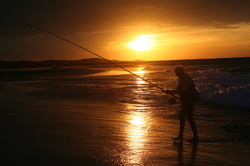 Fishing off the coast of Australia