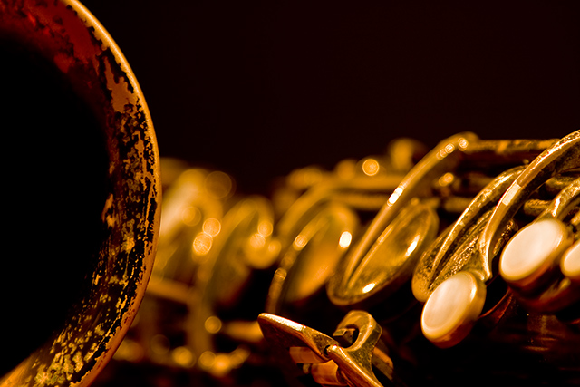 Saxophone in the dark