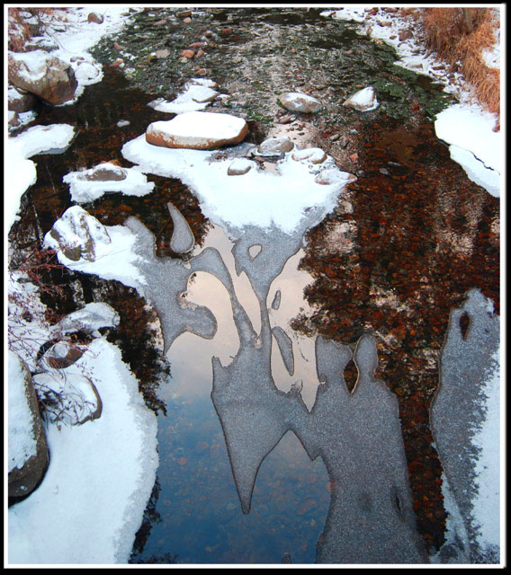 Ice on Ten Mile Creek