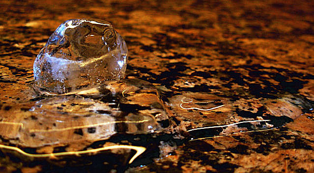 melting on my kitchen counter...