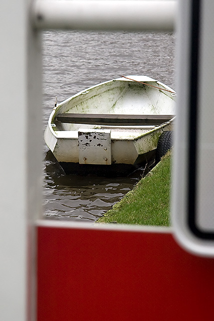 Boat in passepartout