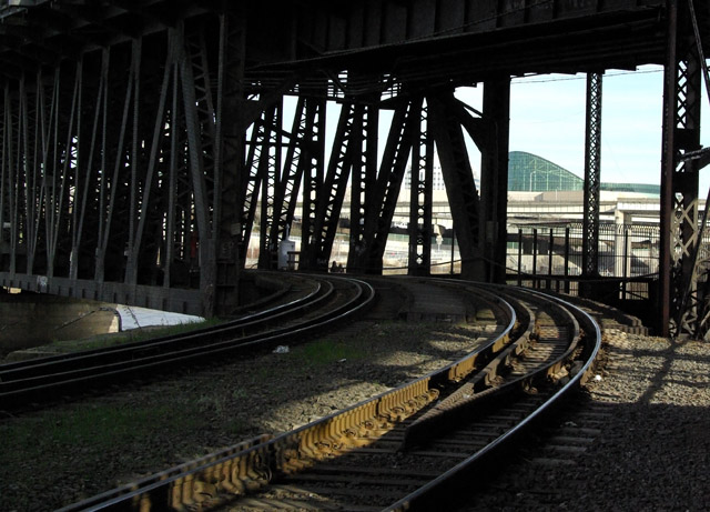 Leading in to a Rail Bridge