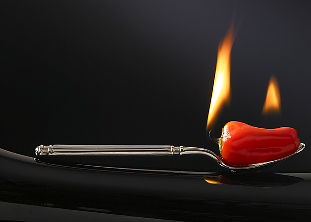 Roasted Red Pepper on Spoon