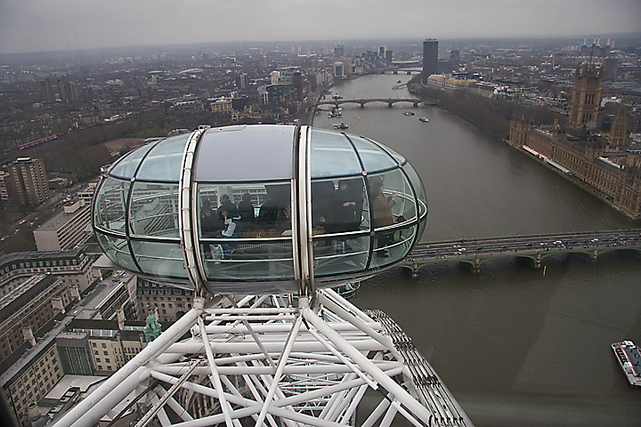 Rainy View From The London Eye