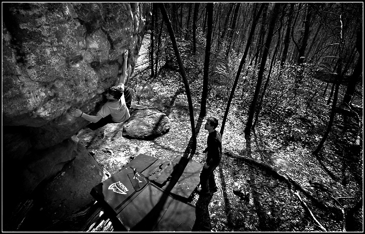 The passion of rock climbing
