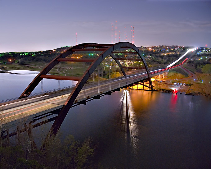 Pennybacker Bridge spanning Lake Austin