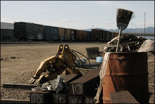 Littered Train Yard