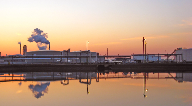 Refinery Wastewater Retention Pond