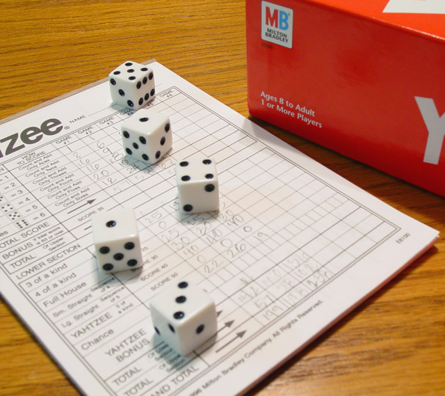 A Mathematician's Yahtzee Roll - 31415