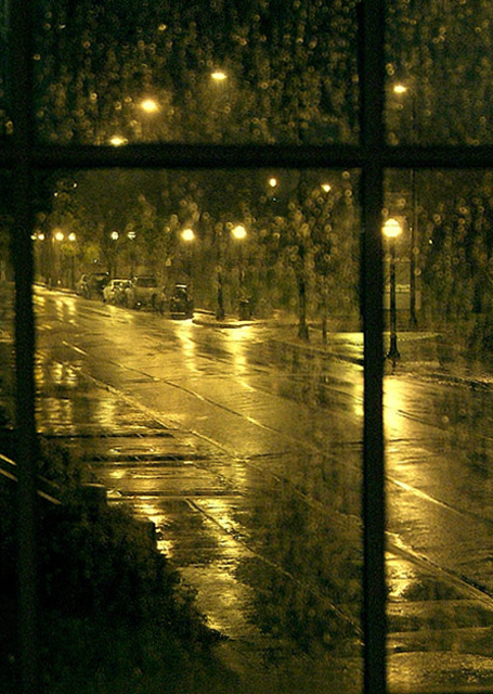 A rainy night