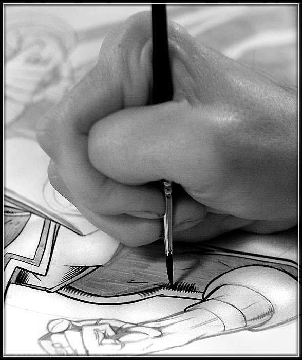 Portrait of An Artist Working