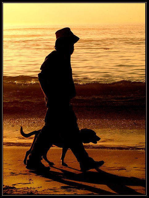 "Dog 'N Man Contre-jour"