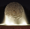 Gus Wortham Fountain at Night
