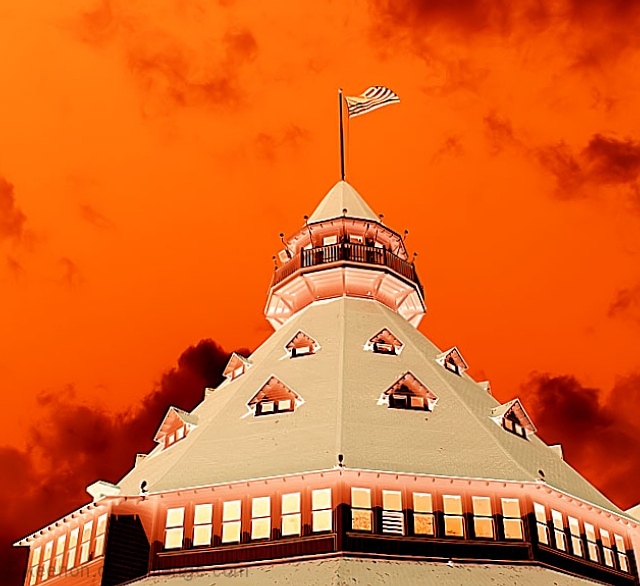 Orange Castle in the Clouds