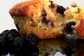 Temptation - A warm Blueberry and Apple Muffin. Yum!