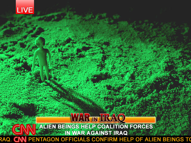 Alien Beings Help in War Against Iraq